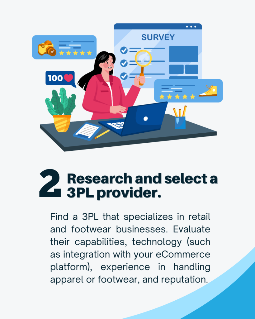 Research and select a 3PL provider